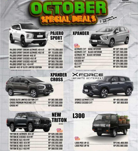 Price list mitsubishi 